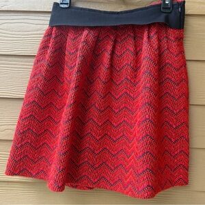 Etro Pink and Red Smocked Skater Mini Skirt